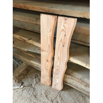 Deckbrett, Lärche mit gefräster Kante, 150x14cm breit, 2cm lang, 2 Stück 